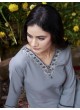 GIVA VOL-1 Without Pent | Embroidered Cotton Readymade Kurti Grey 672