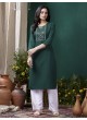 Green Cotton Readymade Kurti | Embroidered GIVA VOL-2 674
