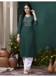 Green Cotton Readymade Kurti | Embroidered GIVA VOL-2 674