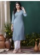 Grey Cotton Readymade Kurti | Embroidered GIVA VOL-2 675