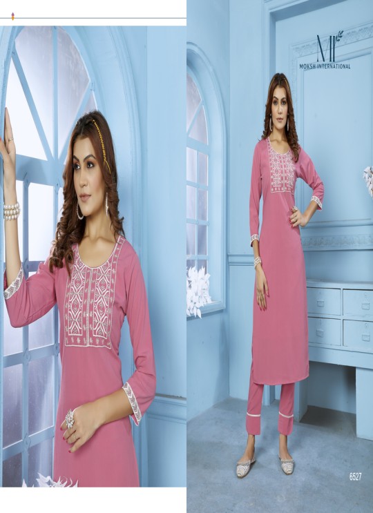 Pink Cotton Readymade Salwar Kameez Embroidered GOLDY VOL-1 6527 A