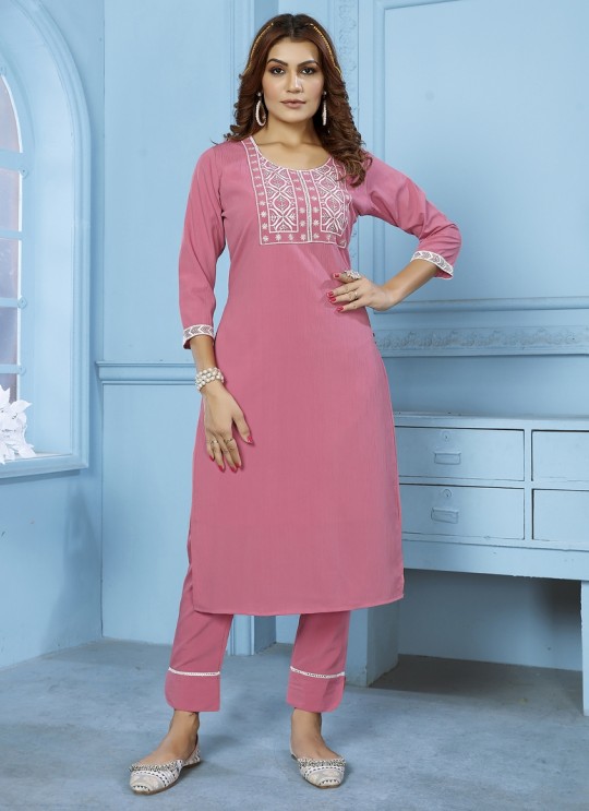 Pink Cotton Readymade Salwar Kameez Embroidered GOLDY VOL-1 6527 A Pink Cotton Readymade Salwar Kameez Embroidered GOLDY VOL-1 6527 A