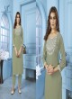 Green Cotton Readymade Salwar Kameez Embroidered GOLDY VOL-1 6528 A