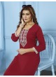 Maroon Cotton Readymade Salwar Kameez Embroidered GOLDY VOL-1 6529 A Maroon Cotton Readymade Salwar Kameez Embroidered GOLDY VOL-1 6529 A