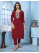 Maroon Cotton Readymade Salwar Kameez Embroidered GOLDY VOL-1 6529 A Maroon Cotton Readymade Salwar Kameez Embroidered GOLDY VOL-1 6529 A