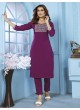 Purple Cotton Readymade Salwar Kameez Embroidered GOLDY VOL-2 6521 A Purple Cotton Readymade Salwar Kameez Embroidered GOLDY VOL-2 6521 A