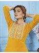 Yellow Cotton Readymade Salwar Kameez Embroidered GOLDY VOL-2 6523 A Yellow Cotton Readymade Salwar Kameez Embroidered GOLDY VOL-2 6523 A