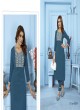 Teal Blue Cotton Readymade Salwar Kameez Embroidered GOLDY VOL-2 6524 A