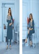 Teal Blue Cotton Readymade Salwar Kameez Embroidered GOLDY VOL-2 6524 A