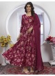 Rani Pink Chanderi Readymade Anarkali Suits | Digital Print HONEY VOL-1 4111 Rani Pink Chanderi Readymade Anarkali Suits | Digital Print HONEY VOL-1 4111