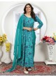 Rama Blue Rayon Readymade Anarkali Suits | Digital Print HONEY VOL-1 4112 Rama Blue Rayon Readymade Anarkali Suits | Digital Print HONEY VOL-1 4112