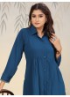 Teal Blue Cotton Readymade Salwar Kameez | Embroidered & Digital Print ICE VOL-1 921 Teal Blue Cotton Readymade Salwar Kameez | Embroidered & Digital Print ICE VOL-1 921