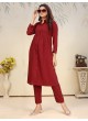 Maroon Cotton Readymade Salwar Kameez | Embroidered & Digital Print ICE VOL-1 924 Maroon Cotton Readymade Salwar Kameez | Embroidered & Digital Print ICE VOL-1 924