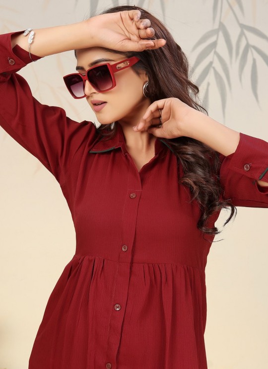 Maroon Cotton Readymade Salwar Kameez | Embroidered & Digital Print ICE VOL-1 924 Maroon Cotton Readymade Salwar Kameez | Embroidered & Digital Print ICE VOL-1 924