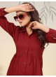 Maroon Cotton Readymade Salwar Kameez | Embroidered & Digital Print ICE VOL-1 924 Maroon Cotton Readymade Salwar Kameez | Embroidered & Digital Print ICE VOL-1 924