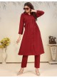 Maroon Cotton Readymade Salwar Kameez | Embroidered & Digital Print ICE VOL-1 924 Maroon Cotton Readymade Salwar Kameez | Embroidered & Digital Print ICE VOL-1 924