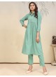 Sea Green Cotton Readymade Salwar Kameez | Embroidered & Digital Print ICE VOL-2 925 Sea Green Cotton Readymade Salwar Kameez | Embroidered & Digital Print ICE VOL-2 925