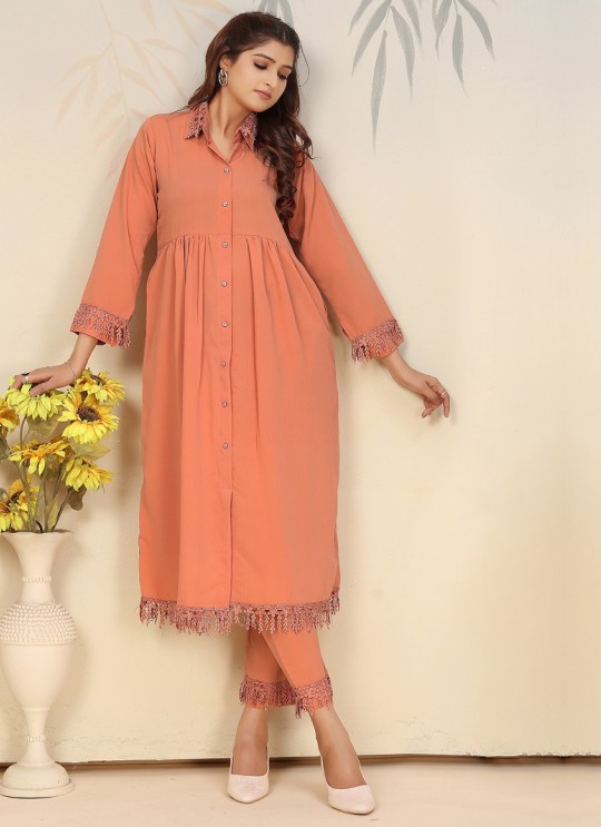 Orange Cotton Readymade Salwar Kameez | Embroidered & Digital Print ICE VOL-2 926 Orange Cotton Readymade Salwar Kameez | Embroidered & Digital Print ICE VOL-2 926