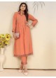Orange Cotton Readymade Salwar Kameez | Embroidered & Digital Print ICE VOL-2 926 Orange Cotton Readymade Salwar Kameez | Embroidered & Digital Print ICE VOL-2 926