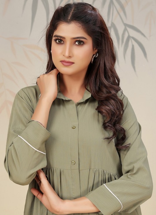Olive Green Cotton Readymade Salwar Kameez | Embroidered & Digital Print ICE VOL-2 927 Olive Green Cotton Readymade Salwar Kameez | Embroidered & Digital Print ICE VOL-2 927