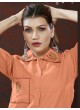 Peach Cotton Readymade Co-ord Set | Embroidered & Handwork Co-Ord Set Karigari 833 Peach Cotton Readymade Co-ord Set | Embroidered & Handwork Co-Ord Set Karigari 833