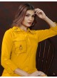 Mustard Cotton Readymade Co-ord Set | Embroidered & Handwork Co-Ord Set Karigari 834 Mustard Cotton Readymade Co-ord Set | Embroidered & Handwork Co-Ord Set Karigari 834