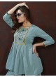 Sky Blue Cotton Readymade Co-ord Set | Embroidered & Handwork Co-Ord Set Karigari 835 Sky Blue Cotton Readymade Co-ord Set | Embroidered & Handwork Co-Ord Set Karigari 835