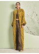 Brown Mustard Rayon Readymade Jacket | Digital Print LIGER 1271