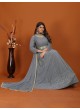 Grey Faux Georgette Readymade Anarkali Suits | Embroidered MAHEK VOL-1 1463