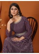 Wine Faux Georgette Readymade Anarkali Suits | Embroidered MAHEK VOL-1 1464 Wine Faux Georgette Readymade Anarkali Suits | Embroidered MAHEK VOL-1 1464