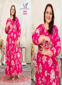 Plus Size Joy Vol-1-8649 to 8652 By Moksh Ready-made Designer Long Kurti
