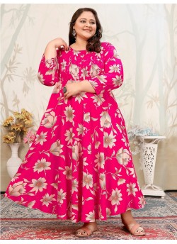 Plus Size Joy Vol-1-8649 to 8652 By Moksh Ready-made Designer Long Kurti