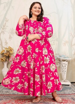 Plus Size Joy Vol-1-8649 to 8652 By Moksh Ready-made Designer Long Kurti