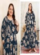 Navy Blue Rayon Readymade Long Kurti | Digital Print PLUS SIZE JOY VOL-1 8650