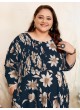 Navy Blue Rayon Readymade Long Kurti | Digital Print PLUS SIZE JOY VOL-1 8650 Navy Blue Rayon Readymade Long Kurti | Digital Print PLUS SIZE JOY VOL-1 8650