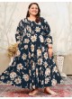 Navy Blue Rayon Readymade Long Kurti | Digital Print PLUS SIZE JOY VOL-1 8650 Navy Blue Rayon Readymade Long Kurti | Digital Print PLUS SIZE JOY VOL-1 8650