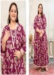 Wine Rayon Readymade Long Kurti | Digital Print PLUS SIZE JOY VOL-1 8651