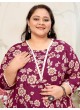Wine Rayon Readymade Long Kurti | Digital Print PLUS SIZE JOY VOL-1 8651 Wine Rayon Readymade Long Kurti | Digital Print PLUS SIZE JOY VOL-1 8651