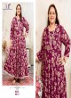 Wine Rayon Readymade Long Kurti | Digital Print PLUS SIZE JOY VOL-1 8651