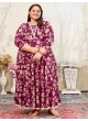 Wine Rayon Readymade Long Kurti | Digital Print PLUS SIZE JOY VOL-1 8651 Wine Rayon Readymade Long Kurti | Digital Print PLUS SIZE JOY VOL-1 8651