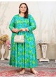Green Rayon Readymade Long Kurti | Digital Print PLUS SIZE JOY VOL-2 8653 Green Rayon Readymade Long Kurti | Digital Print PLUS SIZE JOY VOL-2 8653