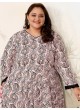 Black Rayon Readymade Long Kurti | Digital Print PLUS SIZE JOY VOL-2 8655 Black Rayon Readymade Long Kurti | Digital Print PLUS SIZE JOY VOL-2 8655
