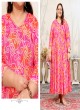 Pink Rayon Readymade Long Kurti | Digital Print PLUS SIZE JOY VOL-2 8656