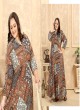 Brown Rayon Readymade Long Kurti | Digital Print PLUS SIZE VOL-2 8626