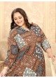 Brown Rayon Readymade Long Kurti | Digital Print PLUS SIZE VOL-2 8626
