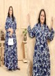 Blue Rayon Readymade Long Kurti | Digital Print PLUS SIZE VOL-2 8628