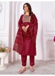 Maroon Silk Readymade Salwar Kameez Embroidered RANGOLI VOL-1 3192 Maroon Silk Readymade Salwar Kameez Embroidered RANGOLI VOL-1 3192