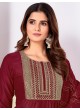 Maroon Silk Readymade Salwar Kameez Embroidered RANGOLI VOL-1 3192 Maroon Silk Readymade Salwar Kameez Embroidered RANGOLI VOL-1 3192