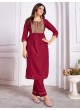 Red Silk Readymade Salwar Kameez Embroidered RANGOLI VOL-1 3194 Red Silk Readymade Salwar Kameez Embroidered RANGOLI VOL-1 3194