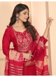 Red Silk Readymade Salwar Kameez Embroidered RANGOLI VOL-2 3195 Red Silk Readymade Salwar Kameez Embroidered RANGOLI VOL-2 3195